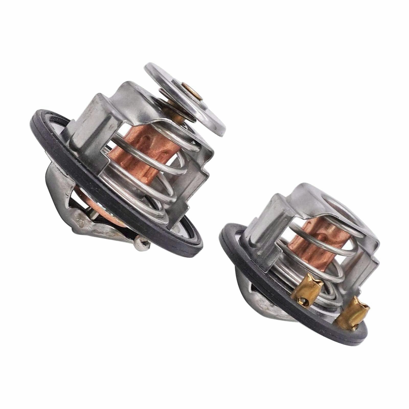 For GM Pickup Duramax 185  180 Degree Thermostat Front  Rear Kit Pair