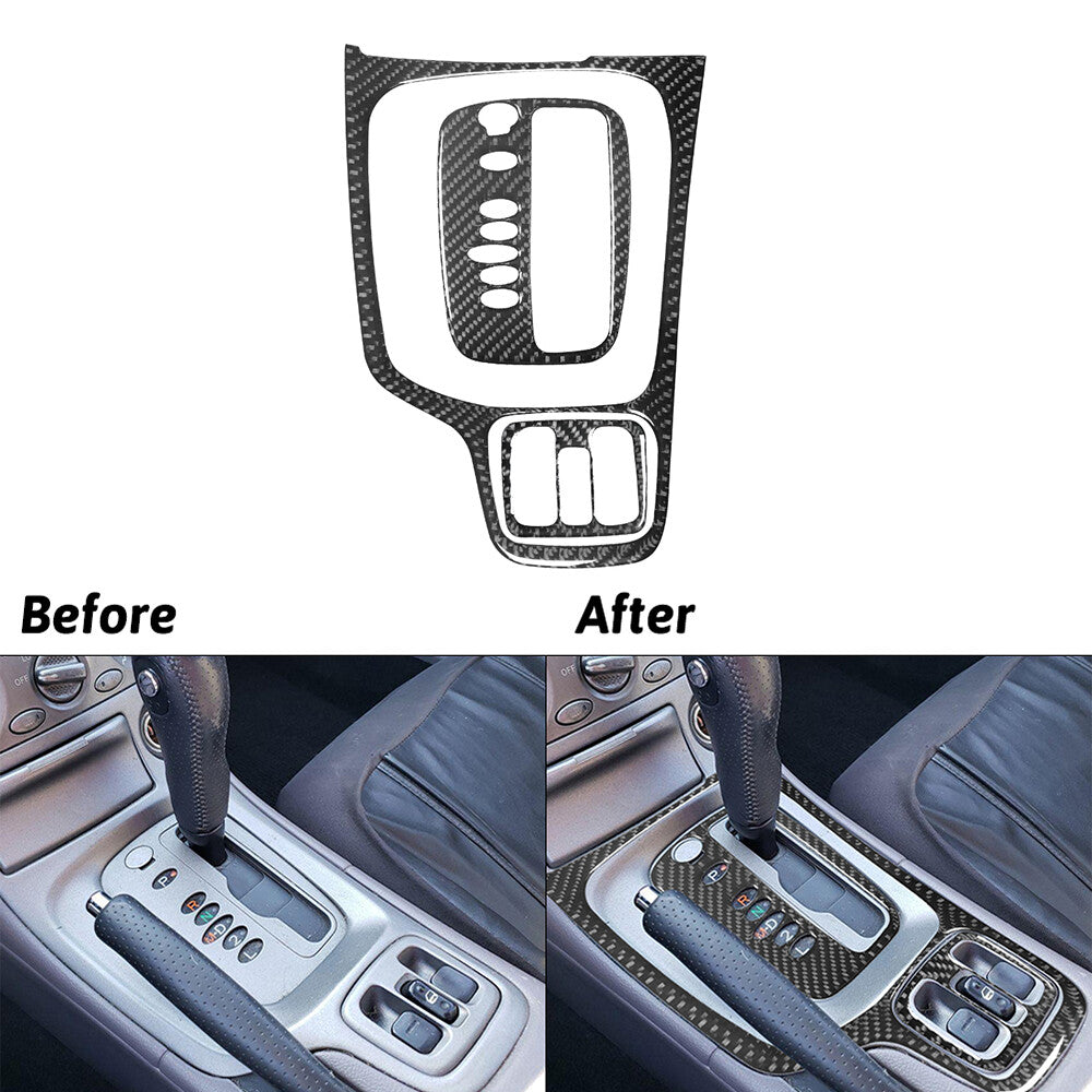 3X Carbon Fiber Console Gear Shift Panel Cover Trim for Toyota Celica 2001-2005