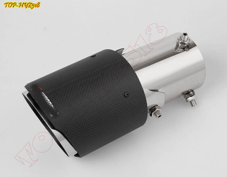 for Toyota Highlander 2020-24 Carbon Fiber Exhaust Pipe Muffler Tip Tail Pipe 1X