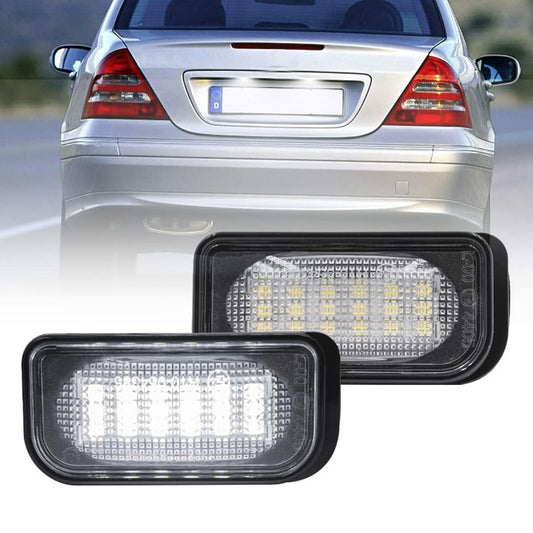 2PCS LED License Plate Lights Lamp for Mercedes W203 CLK C209 W209 A209 SL R230