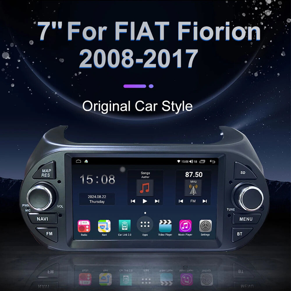 for Fiat Fiorino Qubo for Citroen Nemo Multimedia Player Car Radio GPS Navi Auto