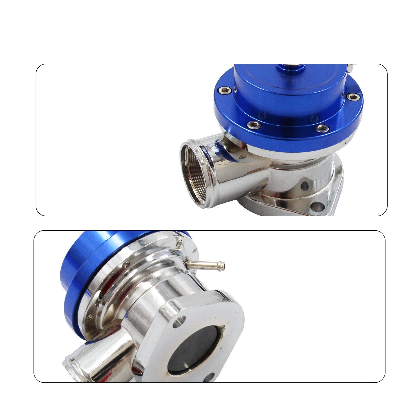 Adjustable Aluminum Type-S Turbo Blow Off Valve BOV Pressure Relief Valve Blue