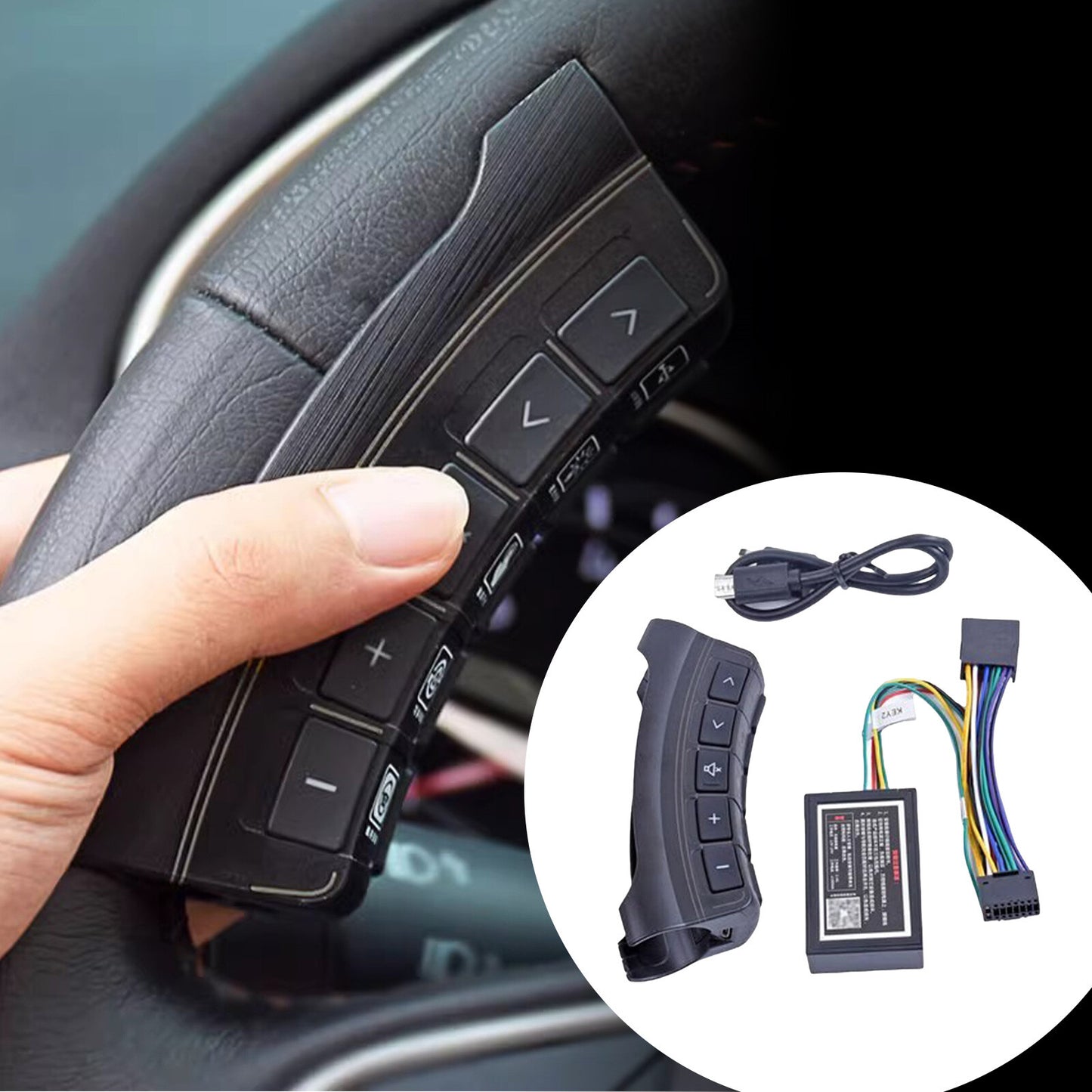 Car Steering Wheel Control Remote Bluetooth Universal for Android Radio Navi AT