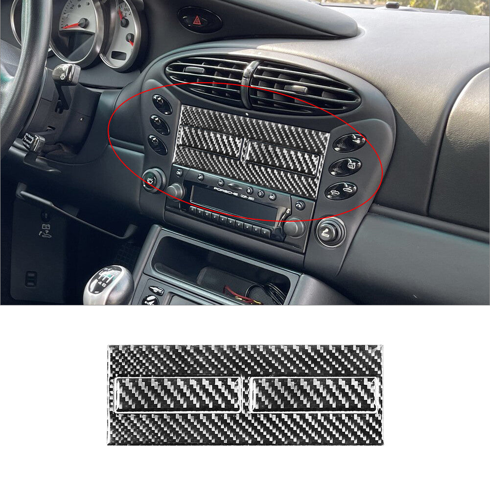 3x for Porsche /996 1998-2004 carbon fiber beverage holder inside trim