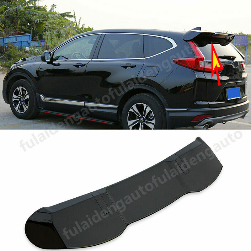 for Honda Cr-v 2017-2021 Black Spoiler Tail Wing Trunk Top Lip Rear Roof Cover