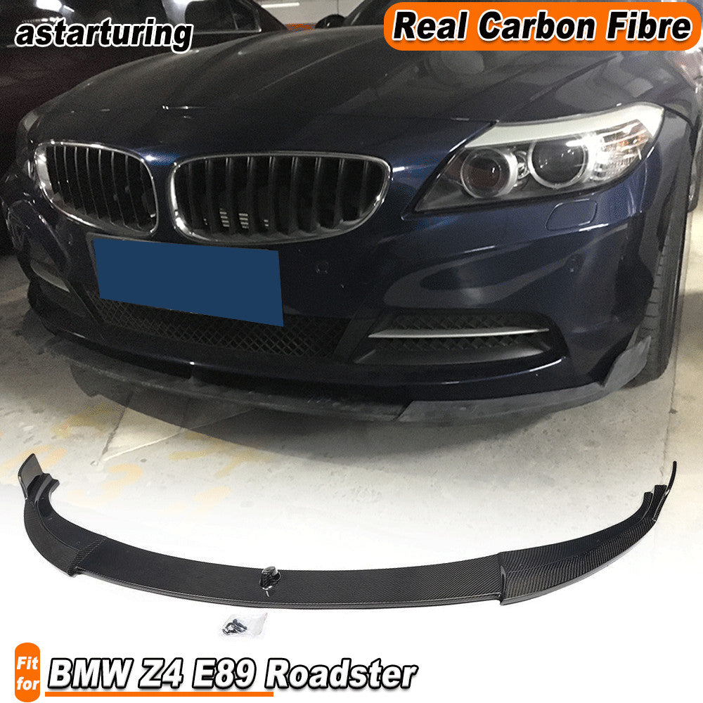 Fit for BMW Z4 E89 Roadster 2009-13 Front Bumper Lip Chin Splitter Carbon Fiber