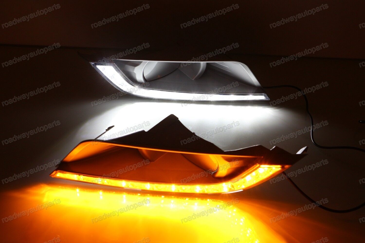 1set LED DRL Daytime Running Light w/Turn Signal Lamp for Ford Ranger 2015-2016