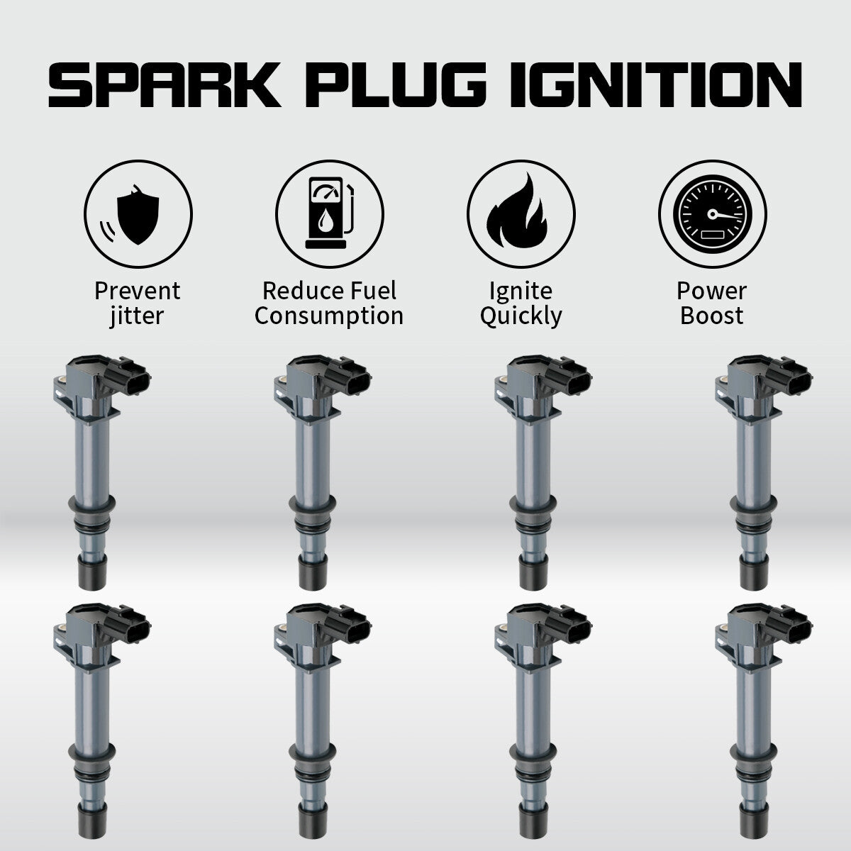 8-pack high-performance ignition coils suitable for Dodge Dakota, Durango, RAM1500 4.7L UF270
