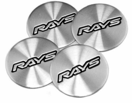 4-piece set of 65mm Volk racing rim caps, wheel center caps, hub logos, black carbon fiber.