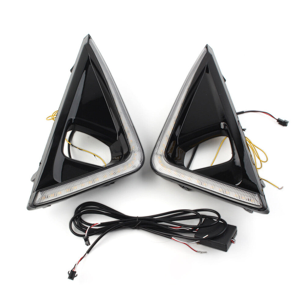 for Toyota Alphard 2018-2019 Fog Lamp Daytime Running Light DRL 3 Colors Light