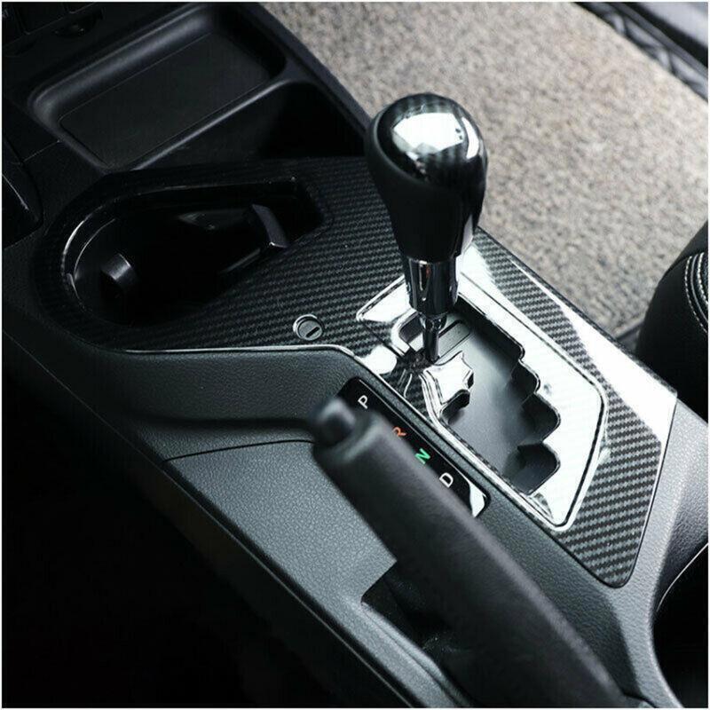 for Toyota Rav4 16-2018 ABS Carbon Fiber Console Gear Shift Box Frame Cover Trim