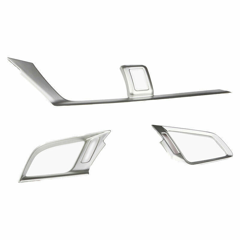 Middle Air Outlet Vent Cover Trim 3 for Honda for Civic 10th 2016-2021 Silver Matte