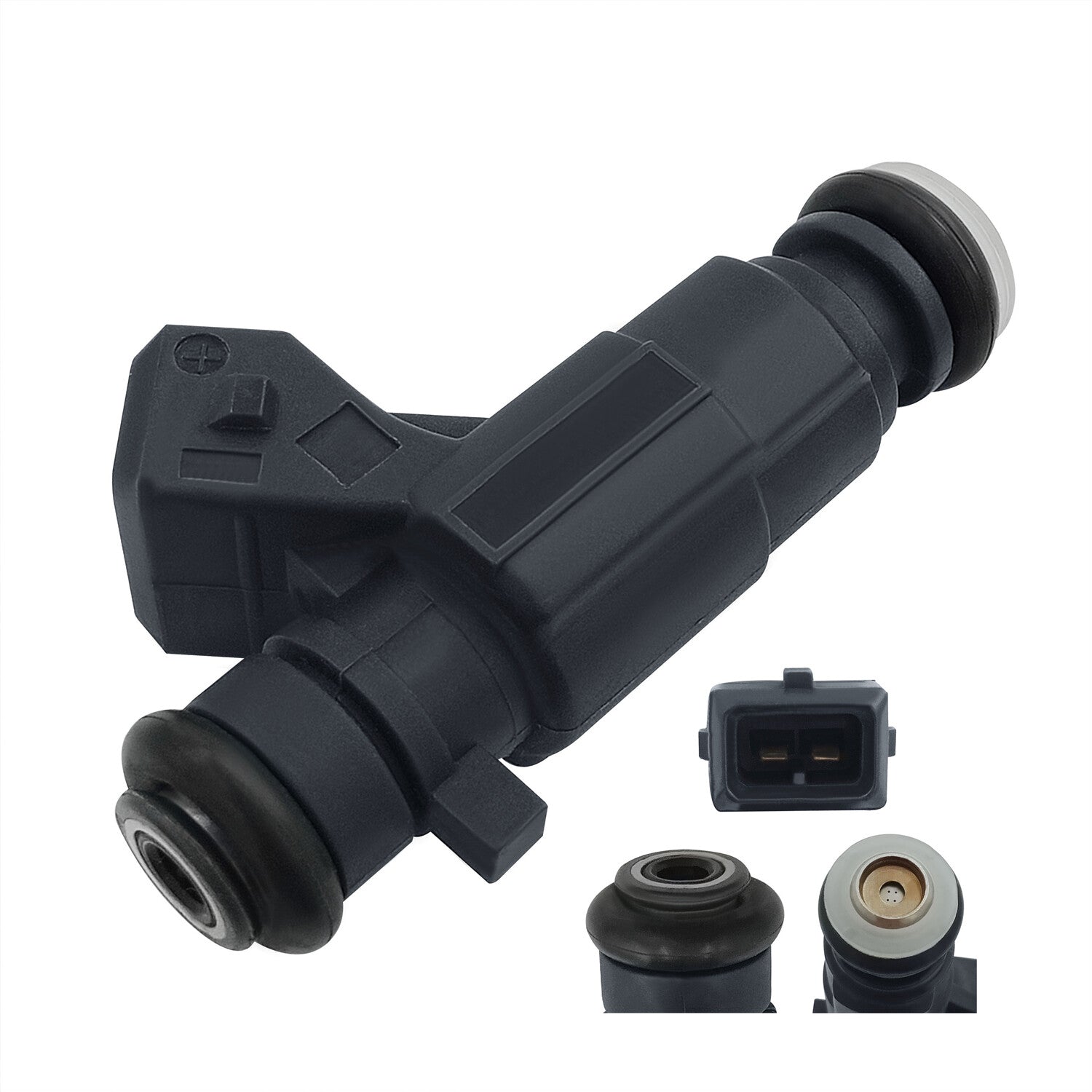 4-pack black four-hole fuel injector nozzles 0280156207 for Chery Tiggo for Geely
