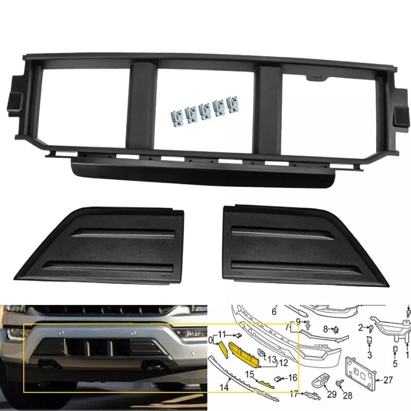 Front Bumper Grille Corner Panel Cover for Ford F150 2021-2023 ML3Z17B968BB US