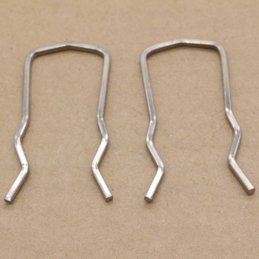 2 pieces of metal spring clips for BMW 13327789220 diesel fuel filter heater.