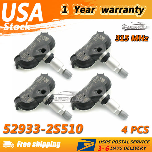 4PCS 52933-2S510 TPMS TIRE PRESSURE SENSOR for Hyundai for Tucson for Kia Sportage