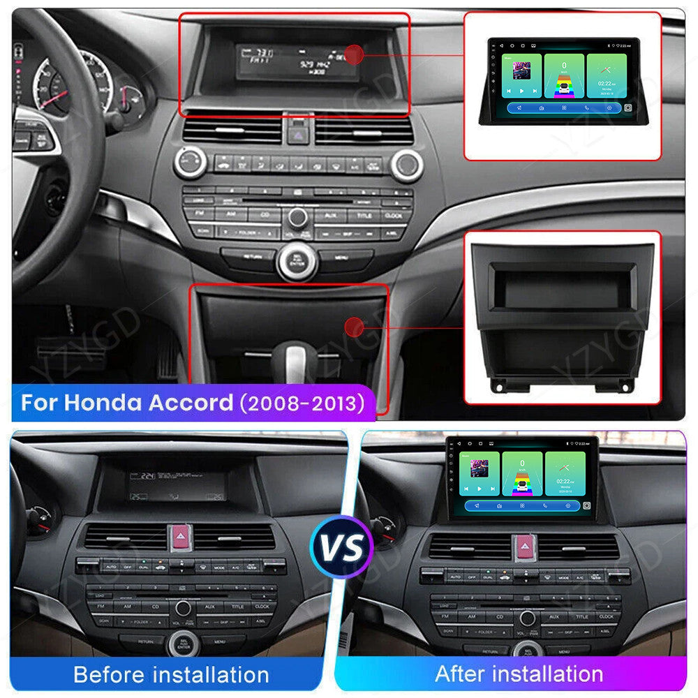 for Honda for Accord 2008-2013 Android Auto Carplay Car Stereo Radio Screen GPS Navi