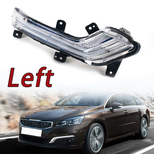 Car Front LED Daytime Running Light Fog Lamp for Peugeot 508 2015 2016 Left