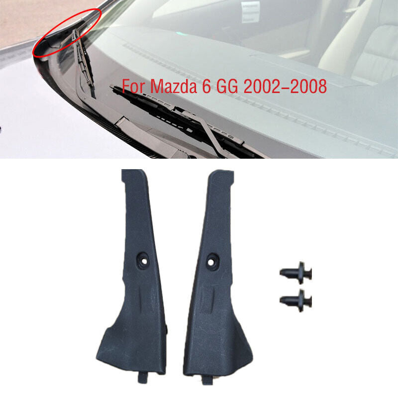 1 Pair for Mazda 6 GG 2002 2003-2008 new Front Windshield Wrap Corner Trim