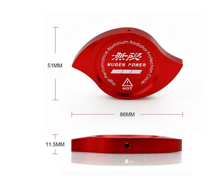 Red fuel filler cap for automotive power radiators is suitable for Honda Accord, for Civic,for Acura CL, and CSX.