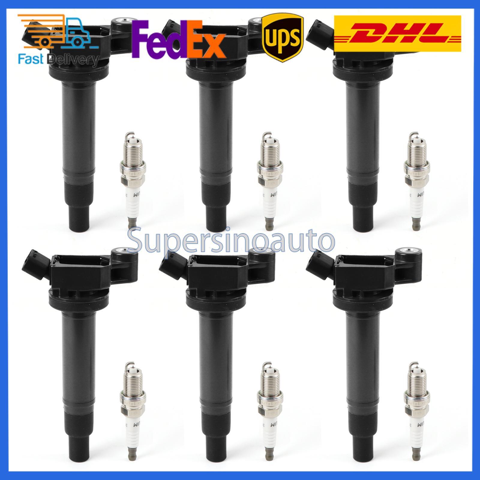 6 Ignition Coil  Spark Plug for Camry for Avalon for Sienna ES300 RX300 for Lexus for Toyota