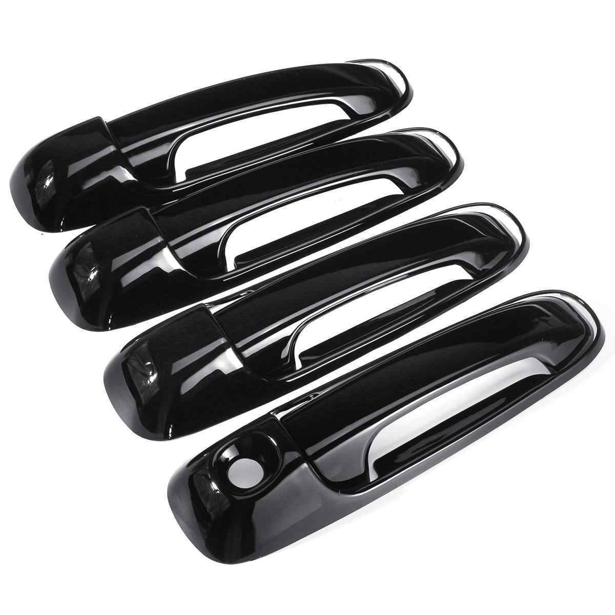 Fit for Dodge for Ram 1500 02-08 and for Ram 2500 3500 03-09 Gloss Black Door Handle Covers