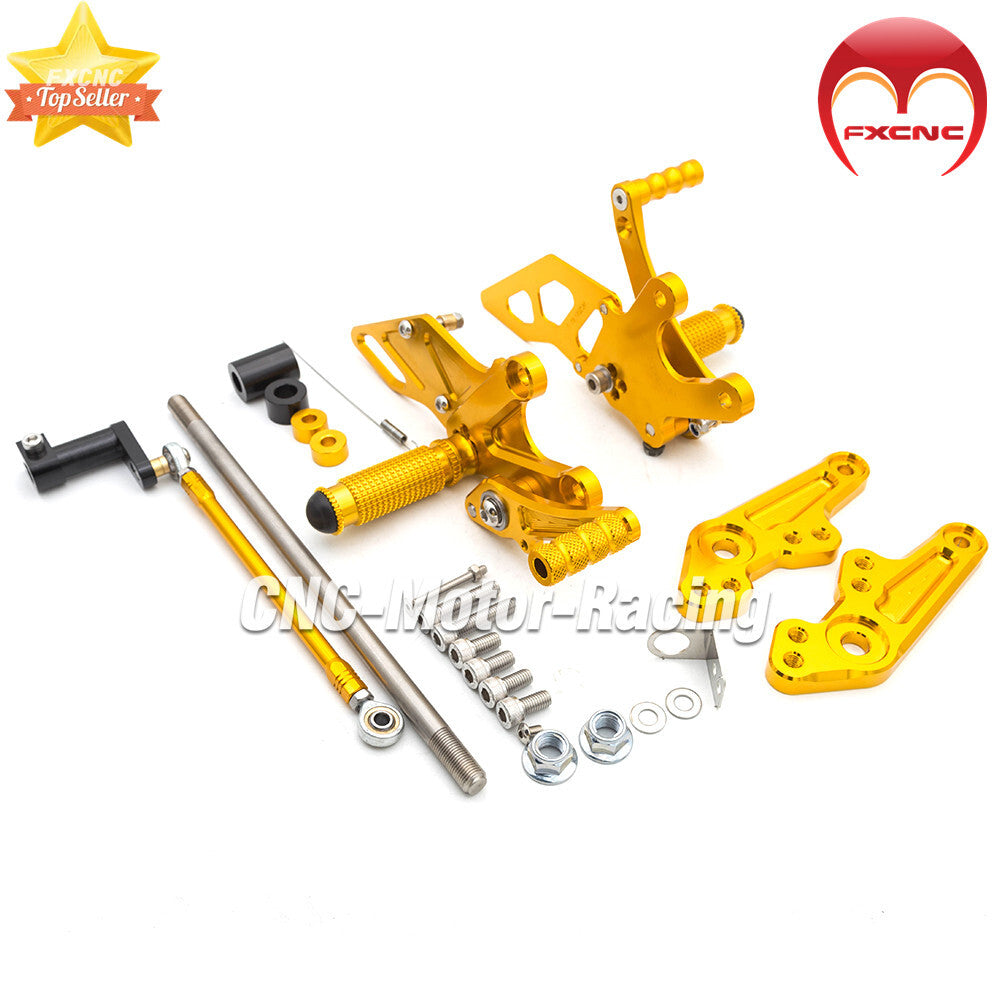 Gold CNC gear foot spikes and footstool spikes are suitable for Honda Monkey Z125 bicycles (2018-2023).