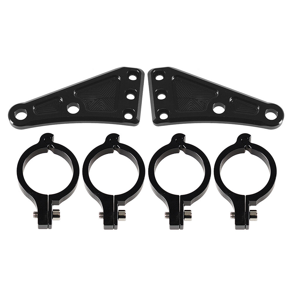 For 41mm Fork Tubes Motorbike Pair CNC Headlight Lamp Mount Bracket Universal