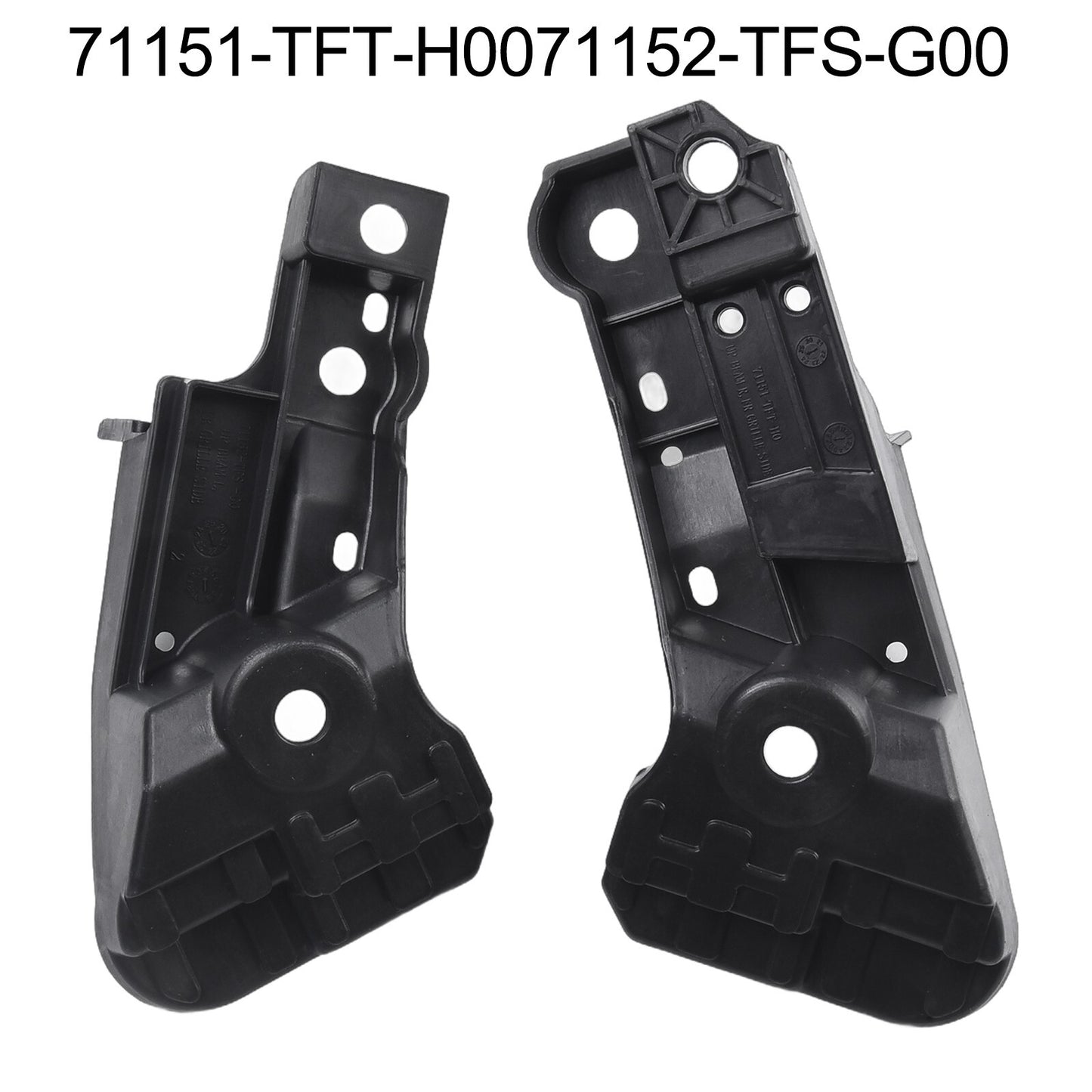 Pair Front Grille Upper Side Brackets for Hrv 2016-2020 Replacement