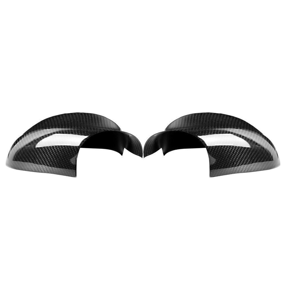 Black Carbon Fiber Side Mirror Cover Trim for BMW E90 E91 3 Serie 2005-2012
