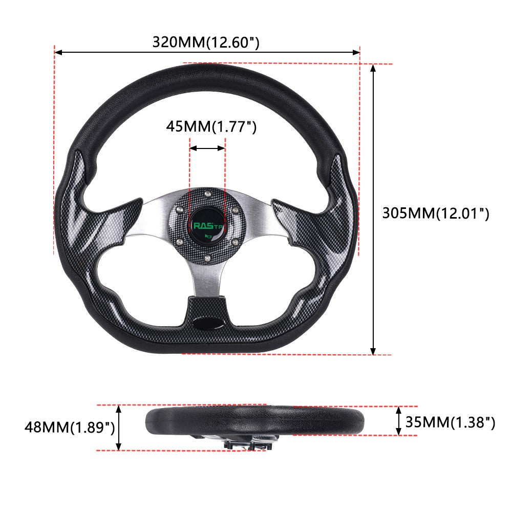 Pane Steering Wheel+Quick Release+Hub Adapter 186H for Volkswagen for VW for Golf for Jetta