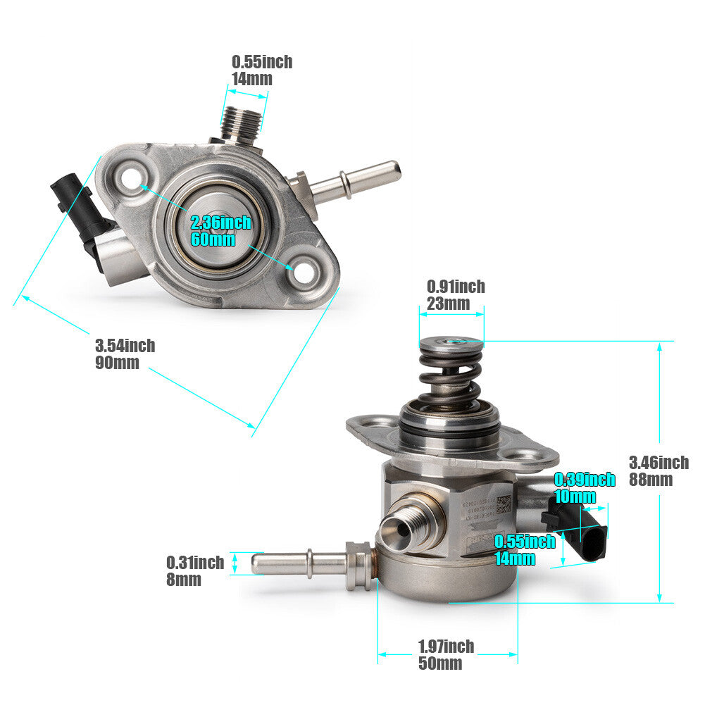 High-pressure fuel pump suitable for Hyundai Accent and for Kia Rio Soul Optima 1.6L (2017-2019).