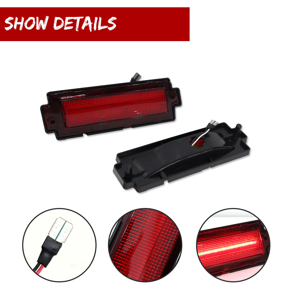 Red LED rear marker lights are applicable to 1981-1988 for Chevrolet Monte Carlo SS