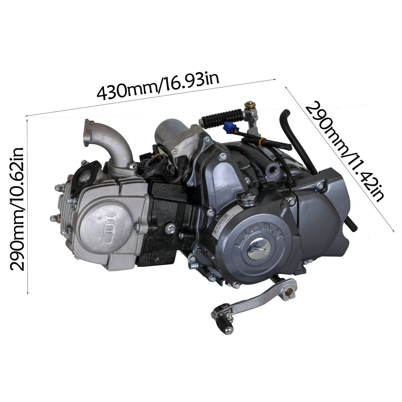for Lifan 125cc Semi Auto Engine Motor Kit Electric Start Fo Dirt Bike 50CC 70CC 110
