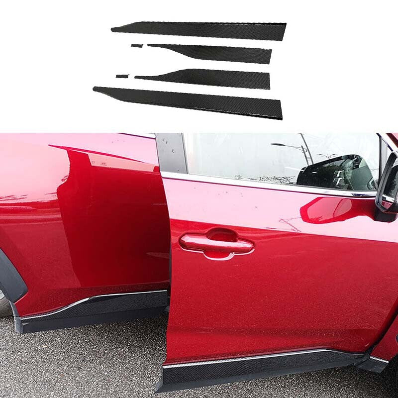 Carbon Fiber for Toyota RAV4 Cover Trim 2019-2023 Side Door Body Guard Molding