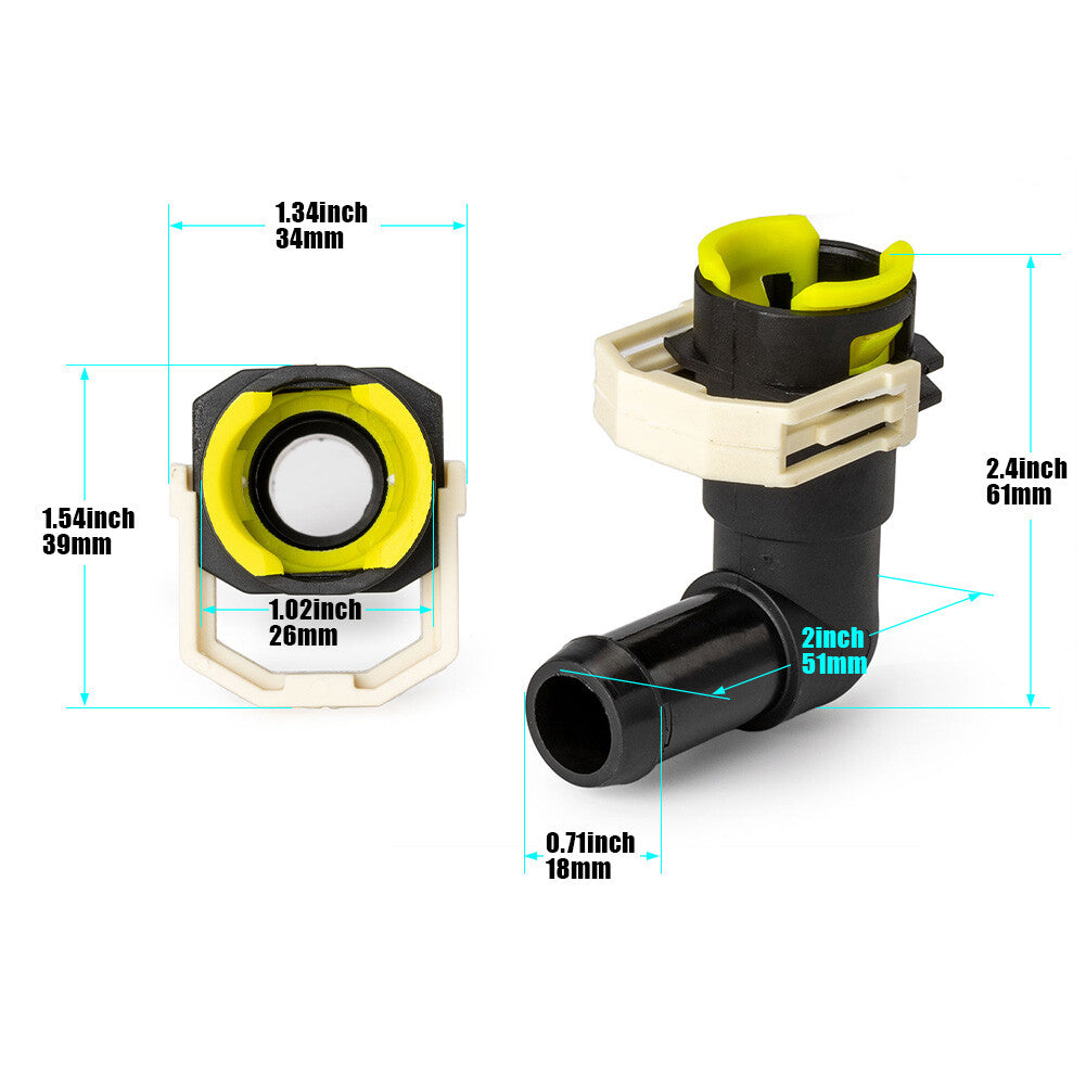 1X Heater Pipe Connector for Mazda 3 CX-7 CX-9 2007-2013 B37F-61-240B37F61240