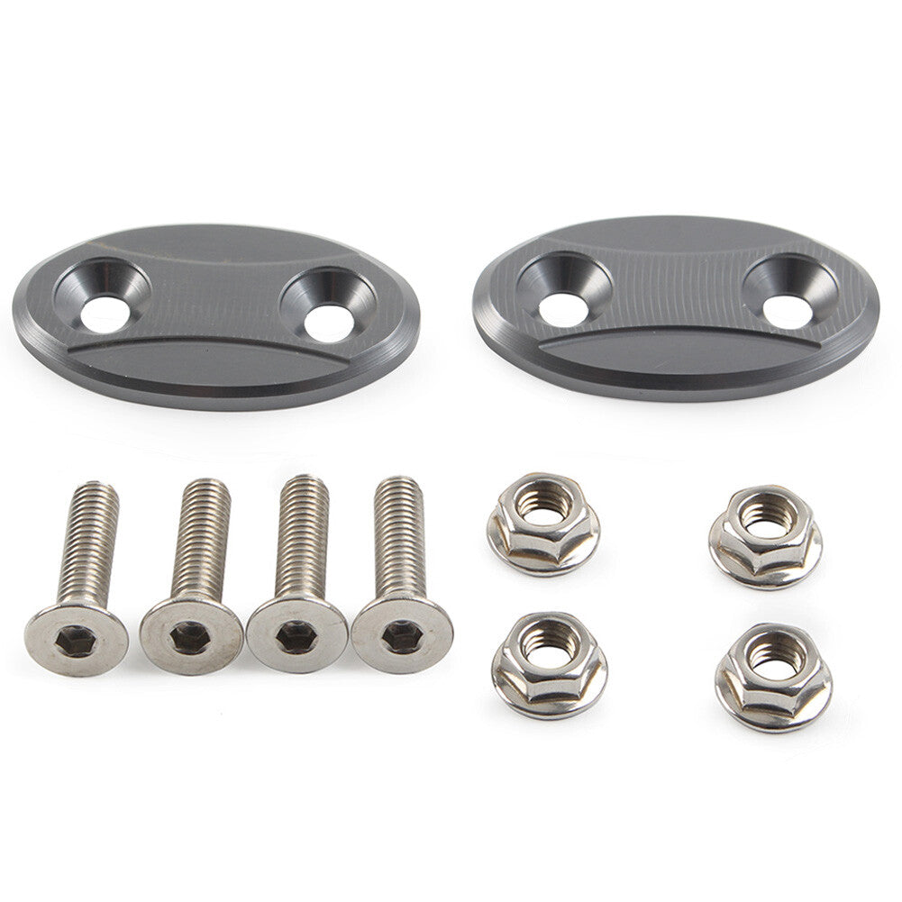 Paar R¨¹ckspiegel Block Off Bodenplatten Abdeckung F¨¹r for BMW S1000RR 2009-2018 Grau