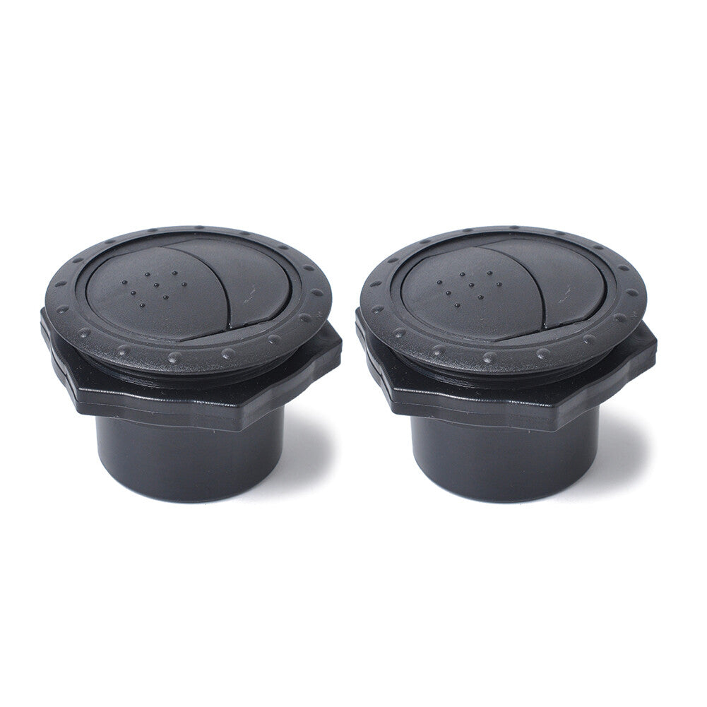 Vent Air Outlet Rotating Round Ceiling Universal for Car RV Bus ATV A/C Black
