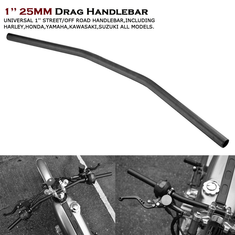 Custom 1-inch 25mm motorcycle handlebar flat tow bar for Harley-Davidson , for Honda , and for Yamaha .