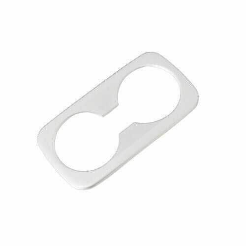 Rear Water Cup Holder Panel Cover Trim Fit for Kia Sportage 17-20 Matte Silver