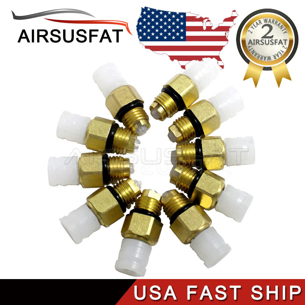 10pcs For W164 W221 W220 W211 Air Suspension Spring Shock Brass Valve Connector