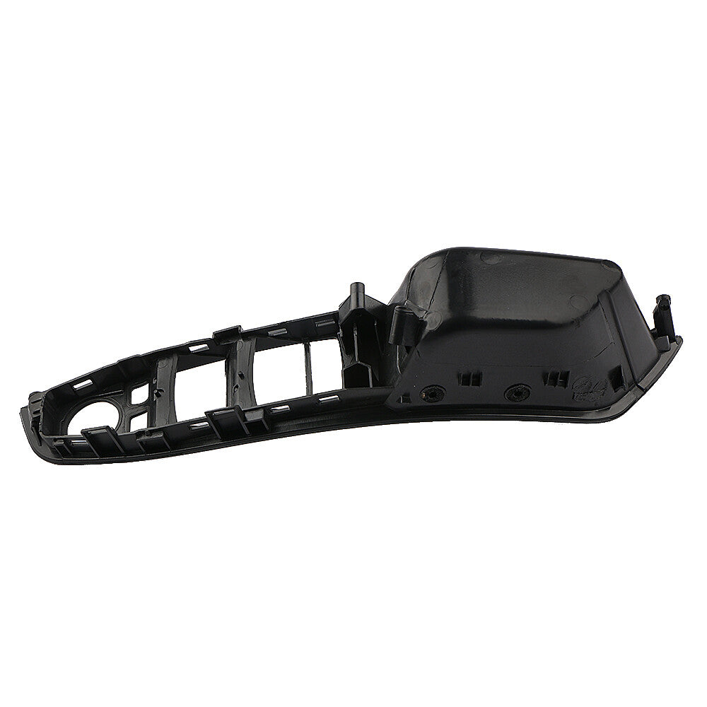 Black front door handle and left window switch cover for BMW F10, F11, and 5 Series vehicles.