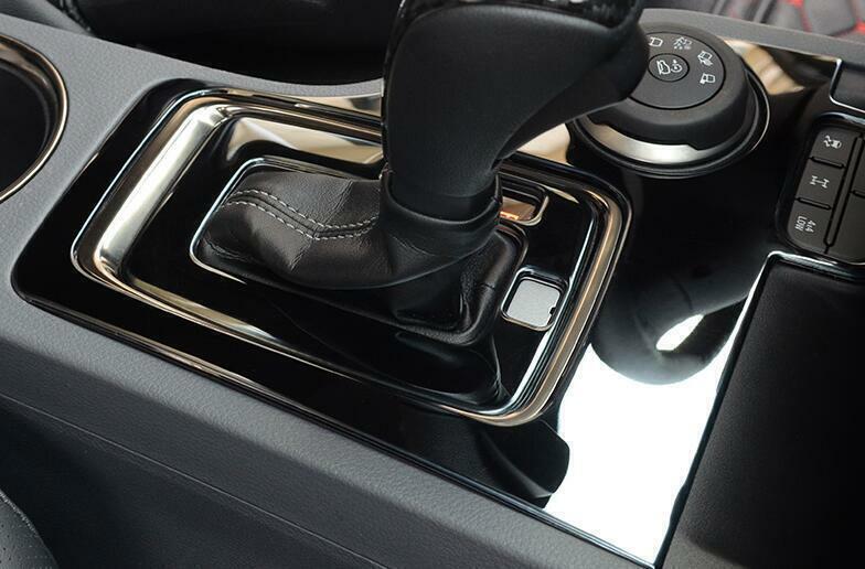 Fit for Ford Ranger 2015-2021 Black Steel Middle Console Gear Shift Frame Trim