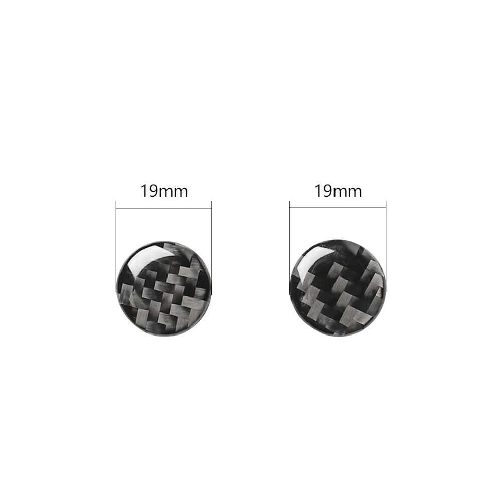 2PCS carbon fiber switch button the air conditioning trim for Audi A6 A7 2012-2018