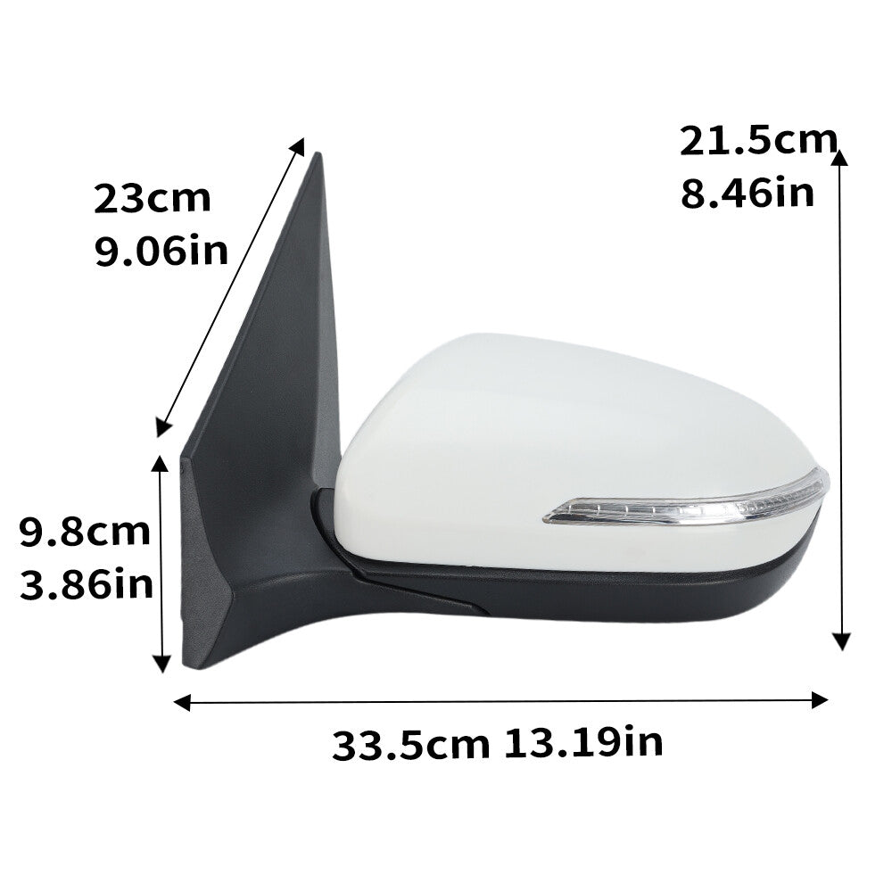 for Hyundai I20 MK2 GB IB 2015-2020 Wing Mirror Rear View Mirror Left White 5 Wire