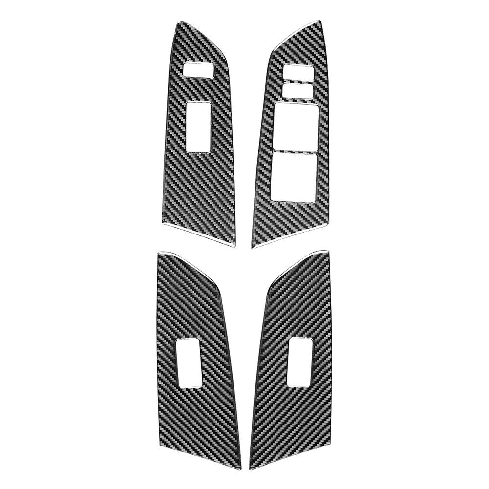 4¢ª Innent¨¹r Fensterheber Schalterabdeckung f¨¹r for Toyota Tundra 2014-21 RHD Schwarz