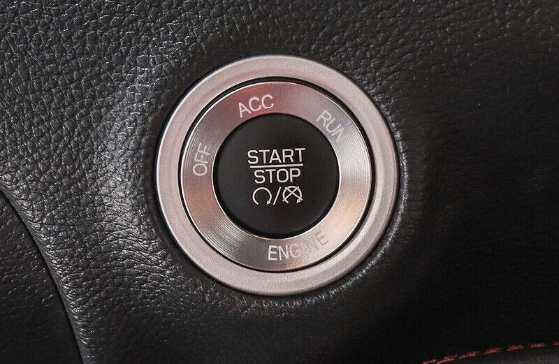 for Dodge for Challenger 15-2020 Aluminum Silver Engine Start Stop Button Cover Ring
