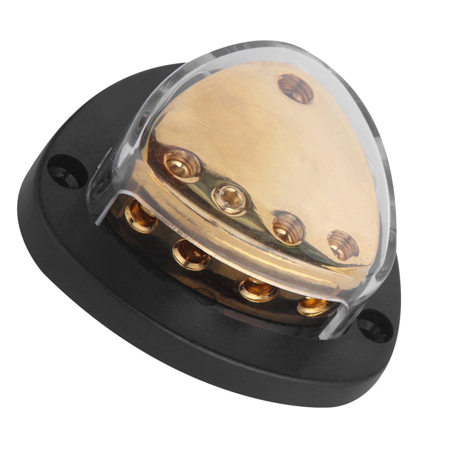 4-Way 14GA Input to 48GA Output Car Audio Power Ground Distribution Block