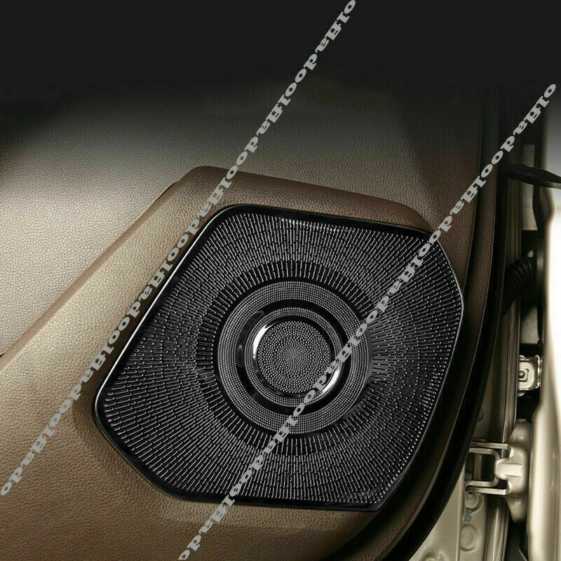 4X for Toyota Highlander 2020-2022 Black Inner Car Door Speaker Cover Decor Trim