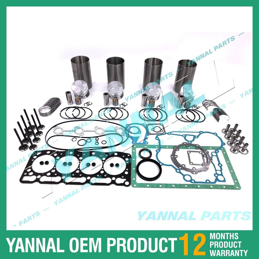 Kubota V1305 Reconstruction and Overhaul Kit with Washers and Bearings